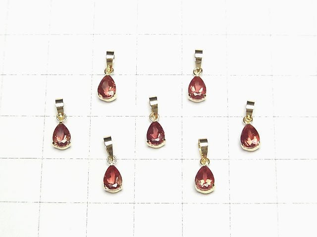 [Video] [Japan] High Quality Andesine AAA Pear shape Faceted 6x4mm Pendant [18K Yellow Gold] 1pc