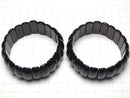 [Video] Mexico Black Obsidian AAA 2 Hole Oval 24x10x7mm Bracelet