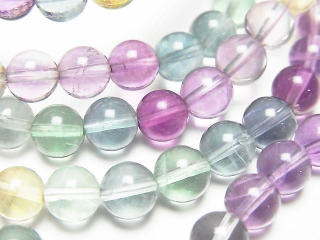 [Video] Multicolor Fluorite AAA Round 6mm Color Gradation Bracelet