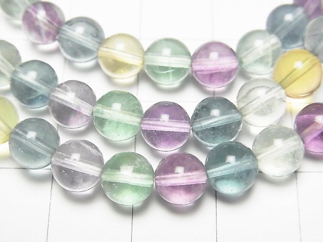 [Video] Multicolor Fluorite AAA Round 6mm Bracelet