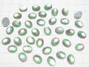 [Video] White Shell x Crystal AAA Oval Faceted Cabochon 10x8mm [Light Green Purple] 2pcs