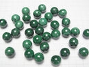 [Video] Malachite AAA Half Drilled Hole Round 12mm 3pcs