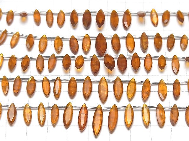 [Video]High Quality Orange Kyanite AA++ Faceted Marquise 1strand (15pcs)