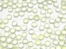 [Video] Lime Green Chalcedony AAA Round Cabochon 4x4mm 10pcs