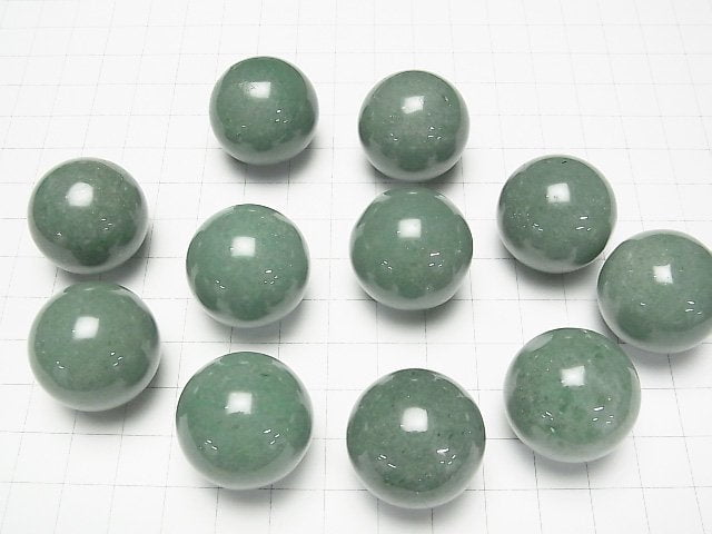 [Video] Green Aventurine Sphere Round 25mm 1pc