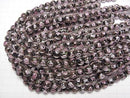 [Video] Lampwork Beads Round 10mm Rose Pattern [Black] half or 1strand beads (aprx.13inch/32cm)