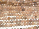 [Video] High Quality! Multi color Moonstone AAA Faceted Round 3mm 1strand beads (aprx.15inch/37cm)