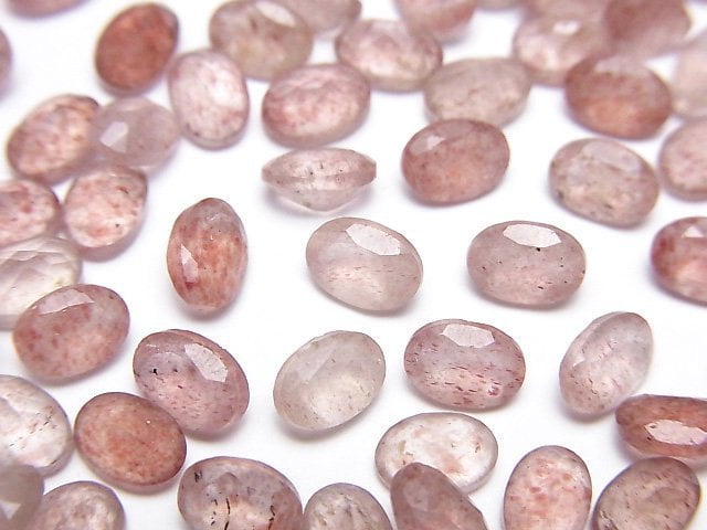 [Video]High Quality Pink Epidote AA++ Loose stone Oval Faceted 6x4mm 10pcs