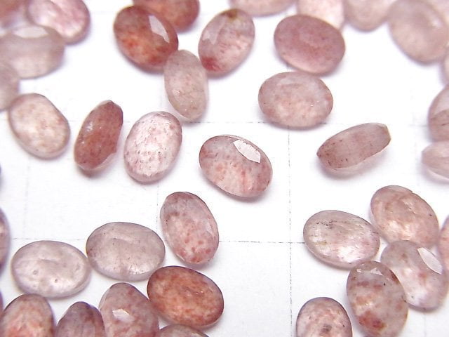 [Video]High Quality Pink Epidote AA++ Loose stone Oval Faceted 6x4mm 10pcs