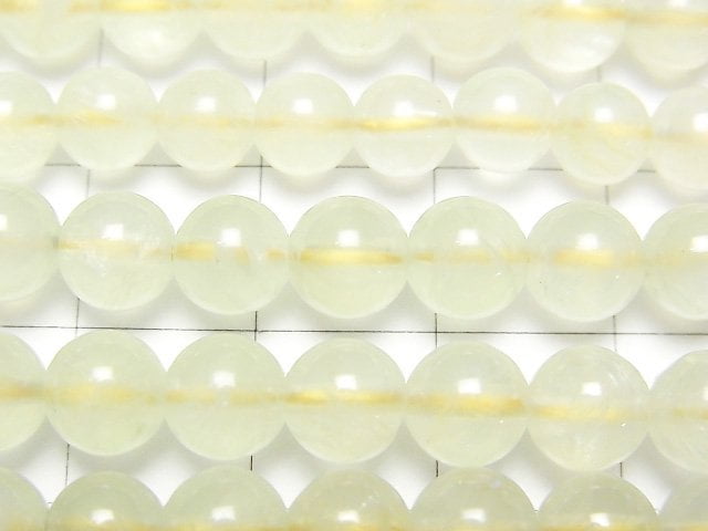 [Video] Yellow Green Prehnite AA+ Round 6mm 1strand beads (aprx.15inch/38cm)