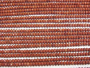 [Video]High Quality! Red Jasper Faceted Button Rondelle 3x3x2mm 1strand beads (aprx.15inch/37cm)