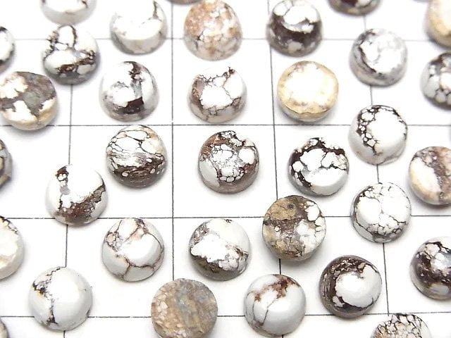 [Video]Wild Horse Round Cabochon 6x6mm 5pcs