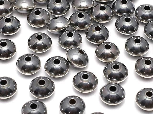 Silver925 Navajo Pearl Abacus (Rondelle) 6.7x6.7x4.6mm 2pcs