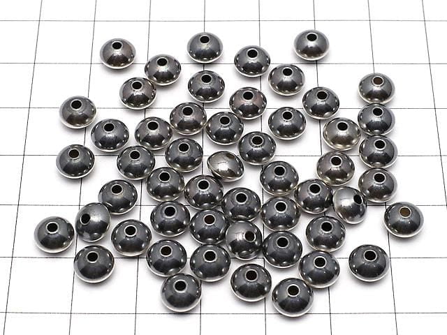Silver925 Navajo Pearl Abacus (Rondelle) 6.7x6.7x4.6mm 2pcs