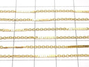 14KGF Flat Bar Cable Chain 1.0mm [40cm][45cm][50cm] Necklace 1pc