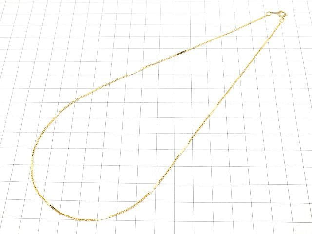 14KGF Flat Bar Cable Chain 1.0mm [40cm][45cm][50cm] Necklace 1pc