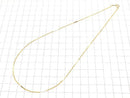 14KGF Flat Bar Cable Chain 1.0mm [40cm][45cm][50cm] Necklace 1pc