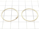 14KGF Square Hoop Earrings [14mm][17mm][20mm][24mm][30mm][38mm] No.2 1 pair