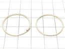 14KGF Square Hoop Earrings [14mm][17mm][20mm][24mm][30mm][38mm] No.2 1pair