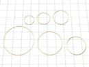 14KGF Square Hoop Earrings [14mm][17mm][20mm][24mm][30mm][38mm] No.2 1pair