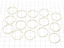 14KGF Square Hoop Earrings [14mm][17mm][20mm][24mm][30mm][38mm] No.2 1 pair