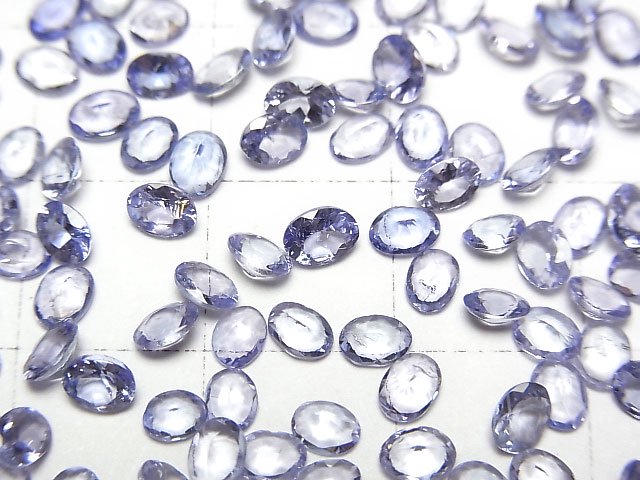 [Video]High Quality Tanzanite AAA Loose stone Oval Faceted 4x3mm 10pcs