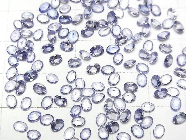 [Video]High Quality Tanzanite AAA Loose stone Oval Faceted 4x3mm 10pcs