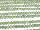 [Video]High Quality! Green Apatite AA++ Faceted Round 3mm 1strand beads (aprx.15inch/36cm)