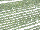 [Video]High Quality! Green Apatite AA++ Faceted Round 3mm 1strand beads (aprx.15inch/36cm)