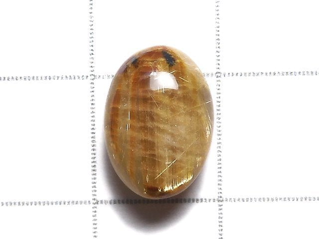 [Video][One of a kind] High Quality Rutilated Quartz AAA Cabochon 1pc NO.155