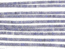 [Video]High Quality! Tanzanite AAA- Faceted Button Rondelle 3.5x3.5x2mm 1/4 or 1strand beads (aprx.15inch/36cm)