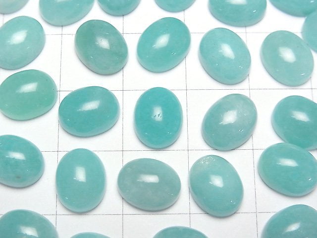 [Video] Peru Amazonite AA++ Oval Cabochon 12x10mm 1pc