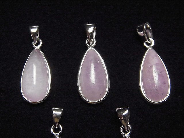 [Video]Kunzite AA++ Pear shape 17x10mm Pendant Silver925 1pc