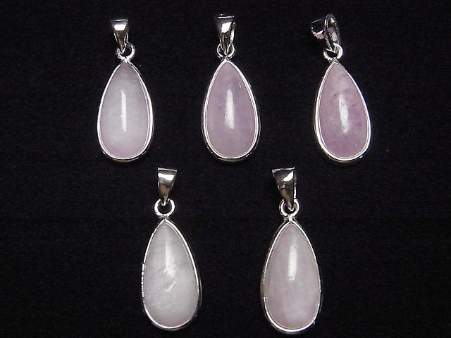 [Video]Kunzite AA++ Pear shape 17x10mm Pendant Silver925 1pc