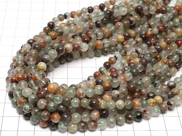 [Video] Garden Quartz AA++ Round 6mm 1strand beads (aprx.15inch/37cm)