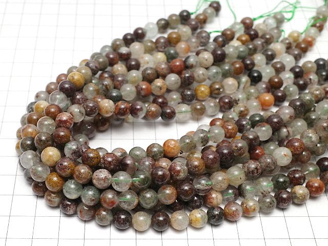 [Video] Garden Quartz AA++ Round 8mm 1strand beads (aprx.15inch/37cm)