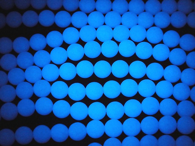 [Video] Blue Luminous Glow Stone Round 6mm 1strand beads (aprx.15inch/37cm)
