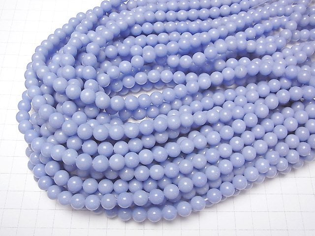 [Video] Blue Luminous Glow Stone Round 8mm 1strand beads (aprx.15inch/37cm)