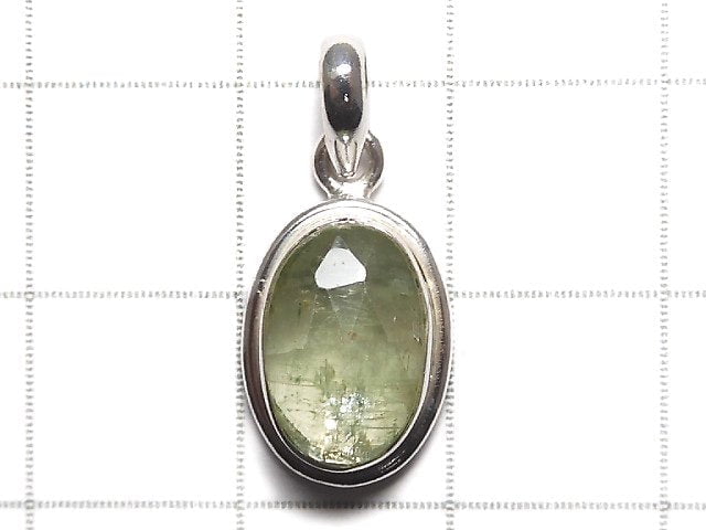[Video][One of a kind] High Quality Green Kyanite AAA- Pendant Silver925 NO.11