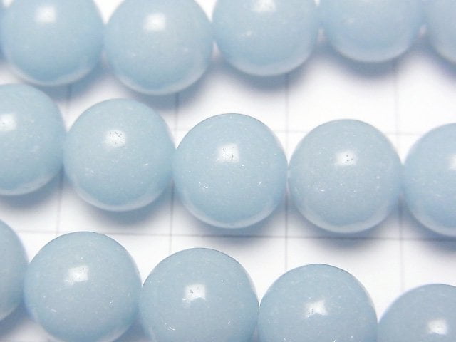 [Video]Light Blue Luminous Glow Stone Round 10mm 1strand beads (aprx.15inch/37cm)