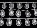 [Video]High Quality Crystal AAA Carved Faceted Pear Shape 1strand (5pcs)