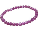 [Video][One of a kind] High Quality Pink Star Sapphire AAA Round 6mm Bracelet NO.110