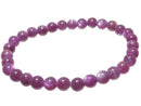 [Video][One of a kind] High Quality Pink Star Sapphire AAA Round 6.5mm Bracelet NO.115