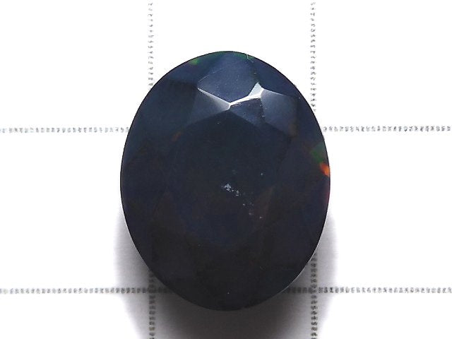 [Video][One of a kind] High Quality Black Opal AAA Loose stone Faceted 1pc NO.53