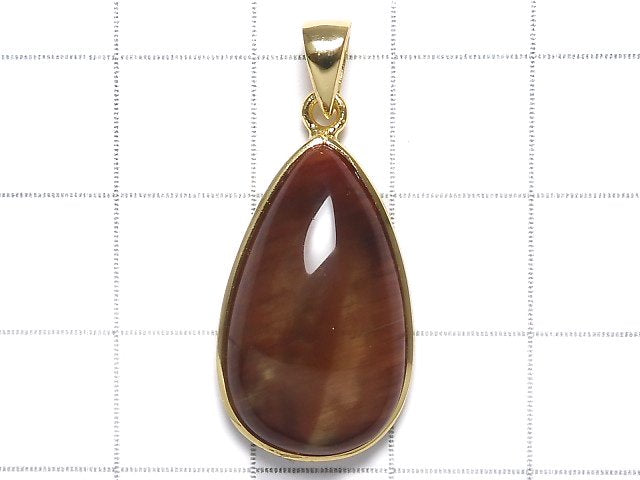 [Video][One of a kind] High Quality Tibetan Andesine AAA Pendant 18KGP NO.137