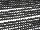 [Video] Black Lava Small Size Round 3mm 1strand beads (aprx.15inch/36cm)