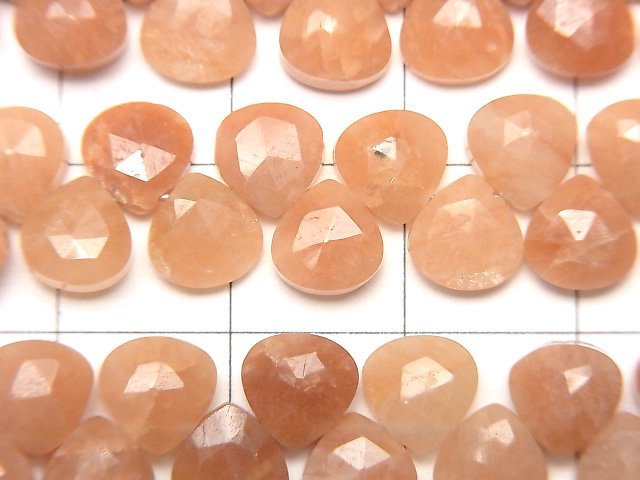 [Video]Orthoclase Feldspar AA++ Chestnut Faceted Briolette half or 1strand beads (aprx.7inch/18cm)