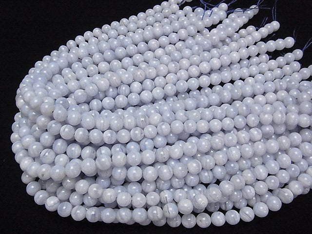 [Video]Blue Lace Agate AAA Round 8mm 1/4 or 1strand beads (aprx.15inch/38cm)