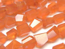 [Video]High Quality Carnelian AAA- Faceted Nugget half or 1strand beads (aprx.7inch/18cm)