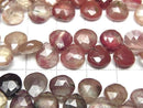 [Video]Andesine AA++ Chestnut -Pear shape Faceted Briolette half or 1strand beads (aprx.7inch/18cm)